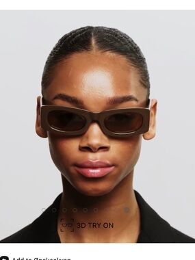Quay Australia Frida Chocolate Rectangular Sunglasses